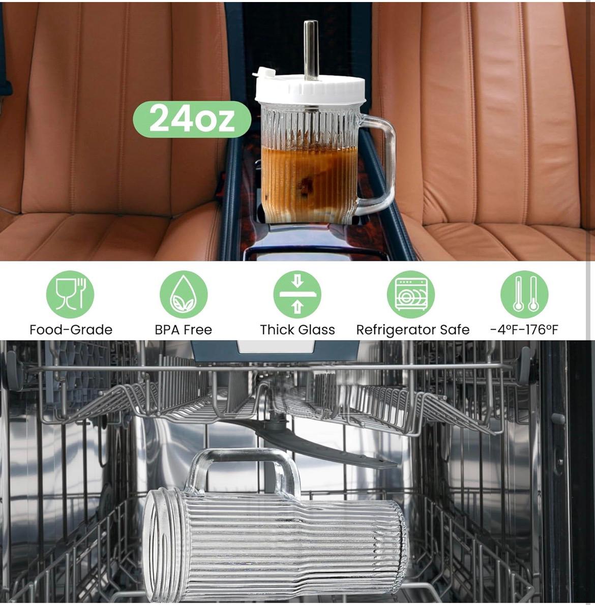 Novia Ribbed Glass Tumbler